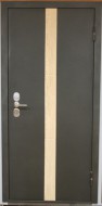 Дверь с давленной полосой, наполнение МДФ ПВХ - Фабрика Стальных Дверей Атлант.Стальные двери в г. Екатеринбурге