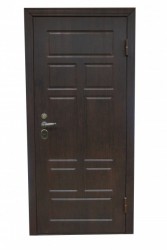 Дверь с МДФ отделкой "Тиковое дерево" - Фабрика Стальных Дверей Атлант.Стальные двери в г. Екатеринбурге