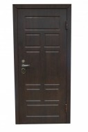 Дверь с МДФ отделкой "Тиковое дерево" - Фабрика Стальных Дверей Атлант.Стальные двери в г. Екатеринбурге