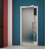 Маятниковый цельностеклянные двери REZIDENT DESIGN - Фабрика Стальных Дверей Атлант.Стальные двери в г. Екатеринбурге
